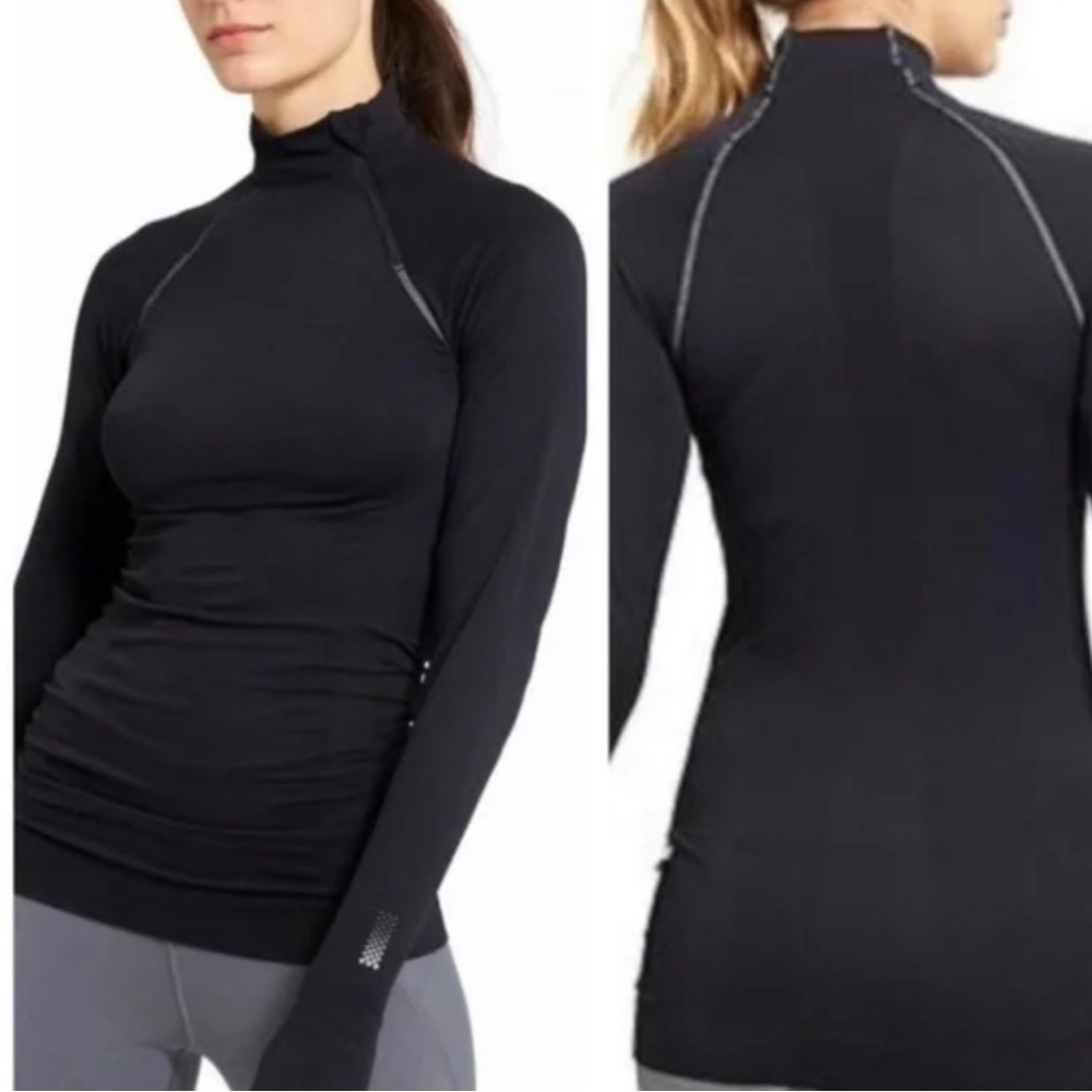 Athleta Finish Fast Asymmetrical Half Zip Pullover